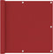 vidaXL - Balkonscherm - 90x500 - cm - oxford - stof - rood