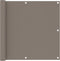 vidaXL - Balkonscherm - 90x500 - cm - oxford - stof - taupe