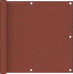 vidaXL - Balkonscherm - 90x500 - cm - oxford - stof - terracotta