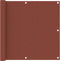 vidaXL - Balkonscherm - 90x500 - cm - oxford - stof - terracotta