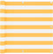 vidaXL - Balkonscherm - 90x500 - cm - oxford - stof - wit - en - geel
