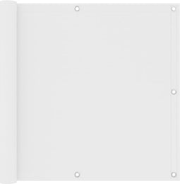 vidaXL - Balkonscherm - 90x500 - cm - oxford - stof - wit