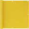 vidaXL - Balkonscherm - 90x600 - cm - HDPE - geel