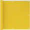 vidaXL - Balkonscherm - 90x600 - cm - HDPE - geel
