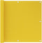 vidaXL - Balkonscherm - 90x600 - cm - HDPE - geel