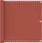 vidaXL - Balkonscherm - 90x600 - cm - HDPE - terracottakleurig