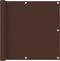 vidaXL - Balkonscherm - 90x600 - cm - oxford - stof - bruin