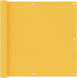 vidaXL - Balkonscherm - 90x600 - cm - oxford - stof - geel