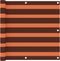 vidaXL - Balkonscherm - 90x600 - cm - oxford - stof - oranje - en - bruin
