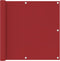 vidaXL - Balkonscherm - 90x600 - cm - oxford - stof - rood