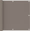 vidaXL - Balkonscherm - 90x600 - cm - oxford - stof - taupe