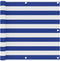 vidaXL - Balkonscherm - 90x600 - cm - oxford - stof - wit - en - blauw