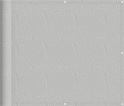 vidaXL - Balkonscherm - 90x700 - cm - 100% - oxford - polyester - lichtgrijs