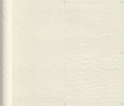 vidaXL - Balkonscherm - 90x700 - cm - 100% - oxford - polyester - crèmekleurig