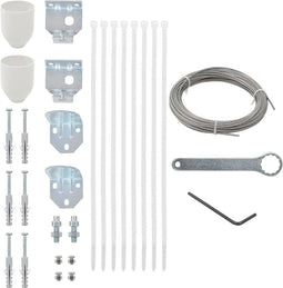 vidaXL - Balkonscherm - accessoireset - 29-delig