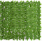 vidaXL - Balkonscherm - met - groene - bladeren - 600x150 - cm