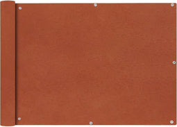 vidaXL - Balkonscherm - Oxford - textiel - 75x400 - cm - terracotta