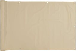 vidaXL - Balkonscherm - Oxford - textiel - 75x600 - cm - beige
