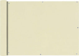 vidaXL - Balkonscherm - Oxford - textiel - 75x600 - cm - crème