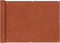 vidaXL - Balkonscherm - Oxford - textiel - 75x600 - cm - terracotta