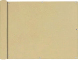 vidaXL - Balkonscherm - Oxford - textiel - 90x400 - cm - beige