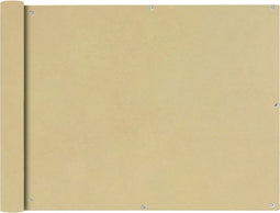 vidaXL - Balkonscherm - Oxford - textiel - 90x600 - cm - beige