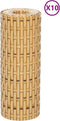 vidaXL - Balkonschermen - 10 - st - 255x19 - cm - poly - rattan - lichtbruin