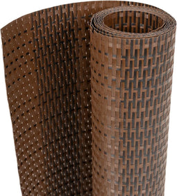 vidaXL - Balkonschermen - 5 - st - 255x19 - cm - poly - rattan - bruin - en - zwart