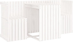 vidaXL - Balkonset - 2-zits - massief - grenenhout - wit