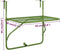 vidaXL - Balkontafel - 60x40 - cm - staal - groen