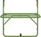 vidaXL - Balkontafel - 60x40 - cm - staal - groen