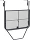 vidaXL - Balkontafel - 60x40 - cm - staal - zwart