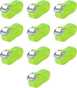 vidaXL Banden 0,25 ton 5mx25mm fluoriserend groen 10 st
