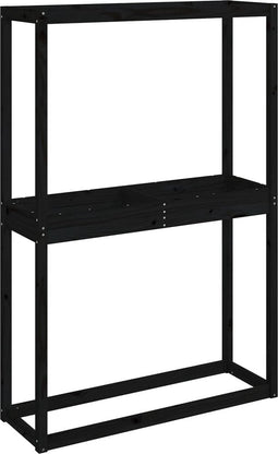 vidaXL - Bandenrek - 120x40x180 - cm - massief - grenenhout - zwart