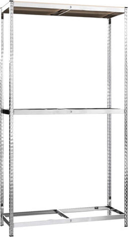 vidaXL - Bandenrek - 2-laags - 110x40x180 - cm - staal - zilverkleurig