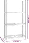 vidaXL - Bandenrekken - 3-laags - 2 - st - 110x40x200 - cm - staal - zilverkleurig