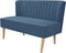vidaXL - Bank - 117x55,5x77 - cm - stof - blauw