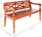 vidaXL - Bank - Batavia - 123 - cm - massief - mahoniehout - donkerbruin