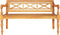 vidaXL - Bank - Batavia - 123 - cm - massief - mahoniehout - lichtbruin