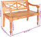 vidaXL - Bank - Batavia - 98 - cm - massief - mahoniehout - lichtbruin
