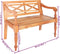 vidaXL - Bank - Batavia - 98 - cm - massief - mahoniehout - lichtbruin