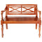 vidaXL - Bank - Batavia - 98 - cm - massief - mahoniehout - donkerbruin