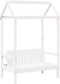 vidaXL - Bank - met - dak - 117,5x70x176,5 - cm - massief - grenenhout - wit