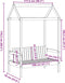 vidaXL - Bank - met - dak - 117,5x70x176,5 - cm - massief - grenenhout - wit
