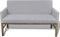 vidaXL - Bank - met - gevoerde - kussens - stof - rubberwood - lichtgrijs