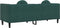 vidaXL - Bank - met - kussens - 3-zits - fluweel - donkergroen