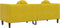 vidaXL - Bank - met - kussens - 3-zits - fluweel - geel
