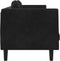 vidaXL - Bank - met - kussens - 3-zits - fluweel - zwart