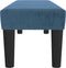 vidaXL - Bankje - 100x30x30 - cm - fluweel - donkerblauw