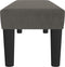 vidaXL - Bankje - 100x30x30 - cm - fluweel - donkergrijs